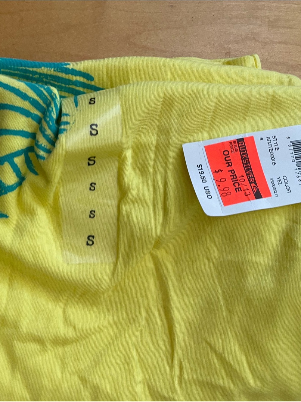 Y2K! Bundle Of 3 Roxy T Shirts. Yellow Small-Medium. Juniors. New With Tags! - Picture 4 of 10